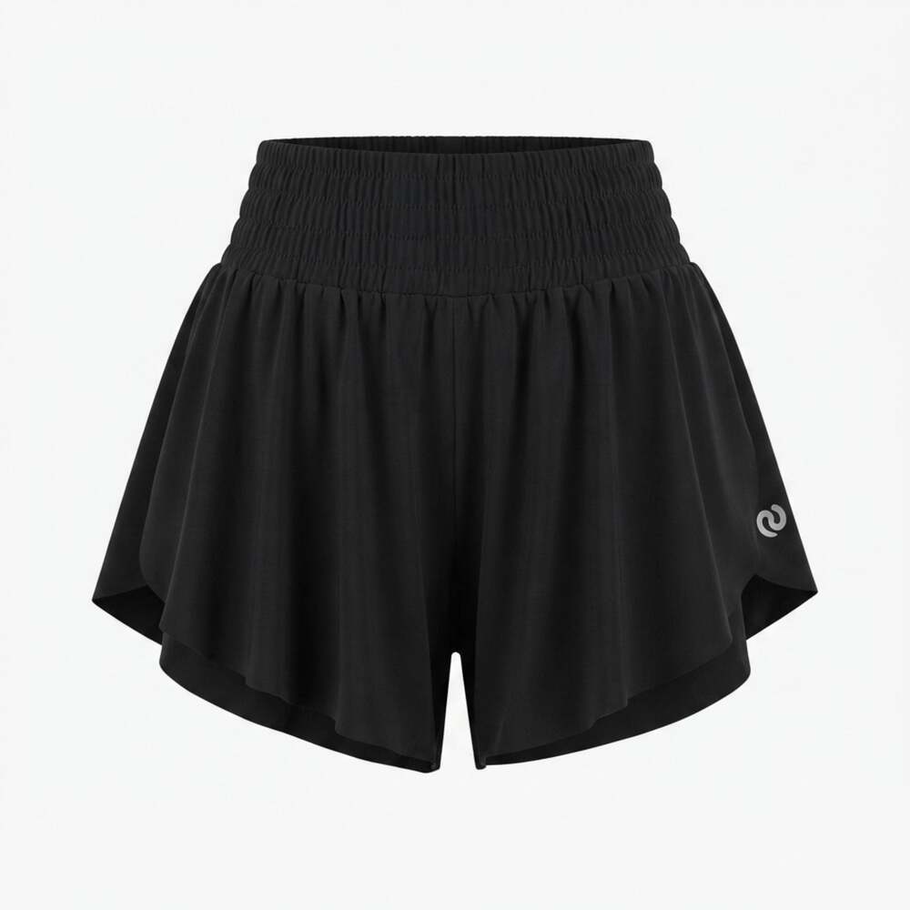 Glowmode Womens Flowy Athletic Tennis Shorts with Built-in Liner XS